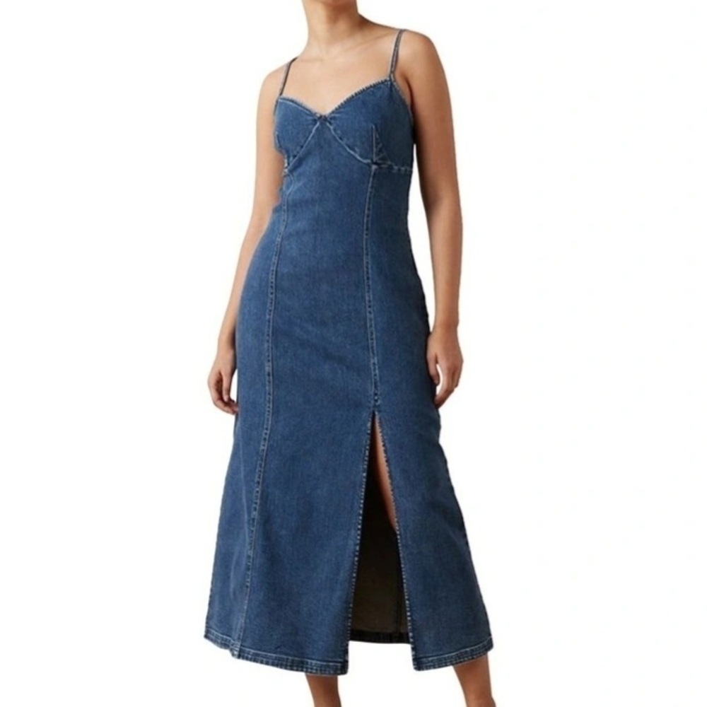 American Eagle Outfitters Blue Midi Dress